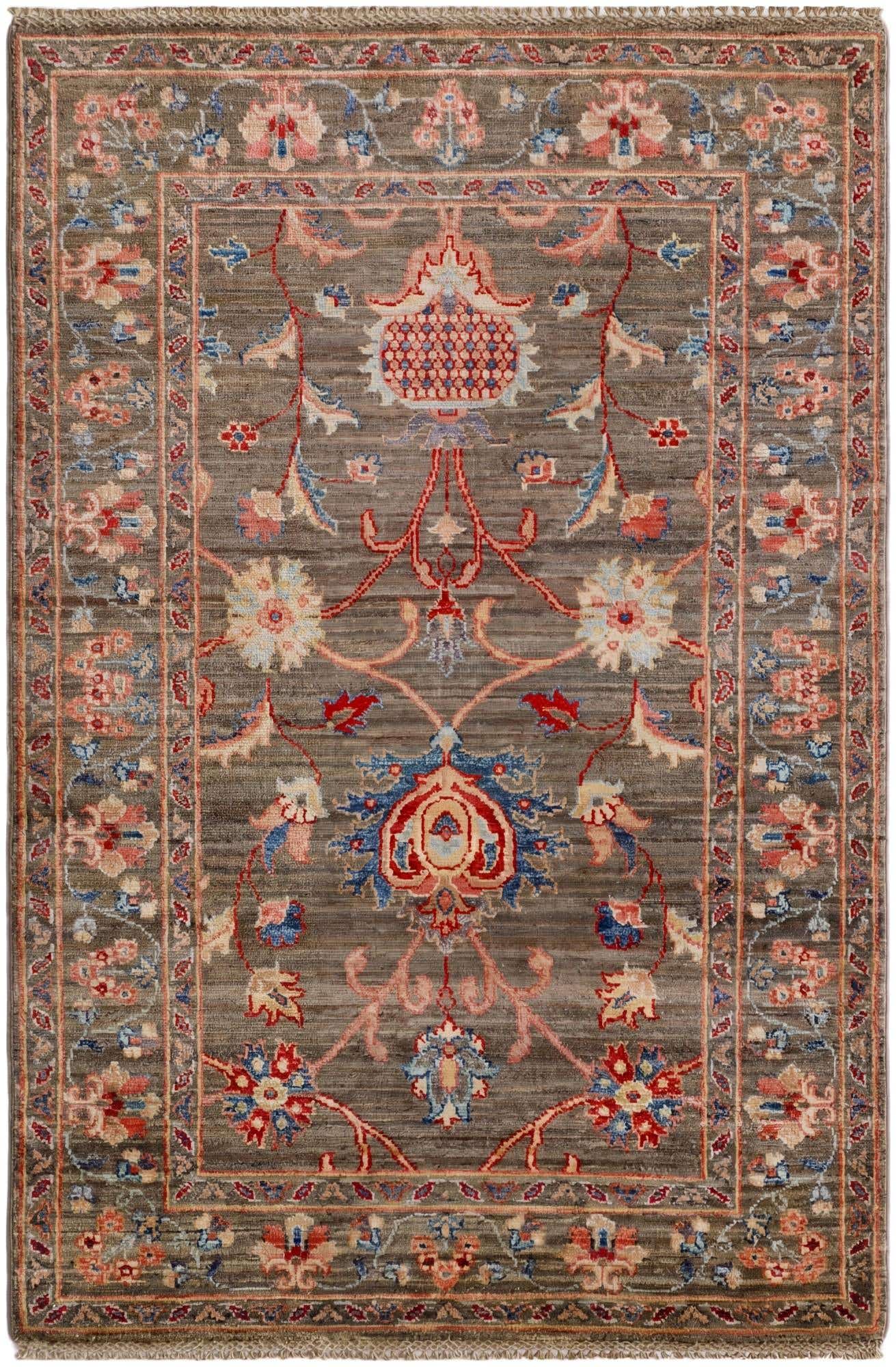3' 4 x 5' Hand Knotted Ariana Ziegler Rug