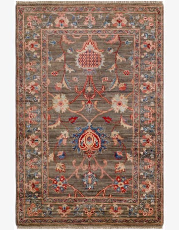 3' 4 x 5' Hand Knotted Ariana Ziegler Rug