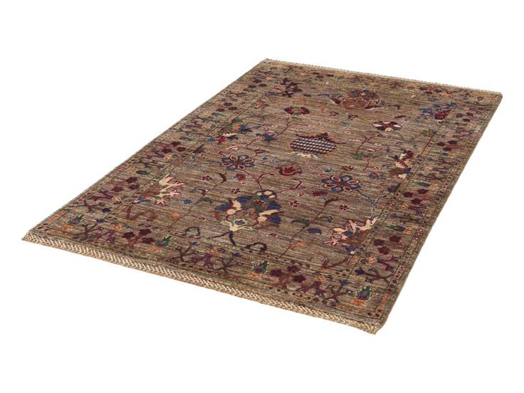 Detail image of 3' 2 x 4' 10 Hand Knotted Ariana Ziegler Rug