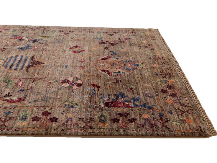Detail image of 3' 2 x 4' 10 Hand Knotted Ariana Ziegler Rug