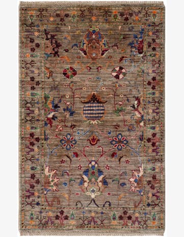 3' 2 x 4' 10 Hand Knotted Ariana Ziegler Rug
