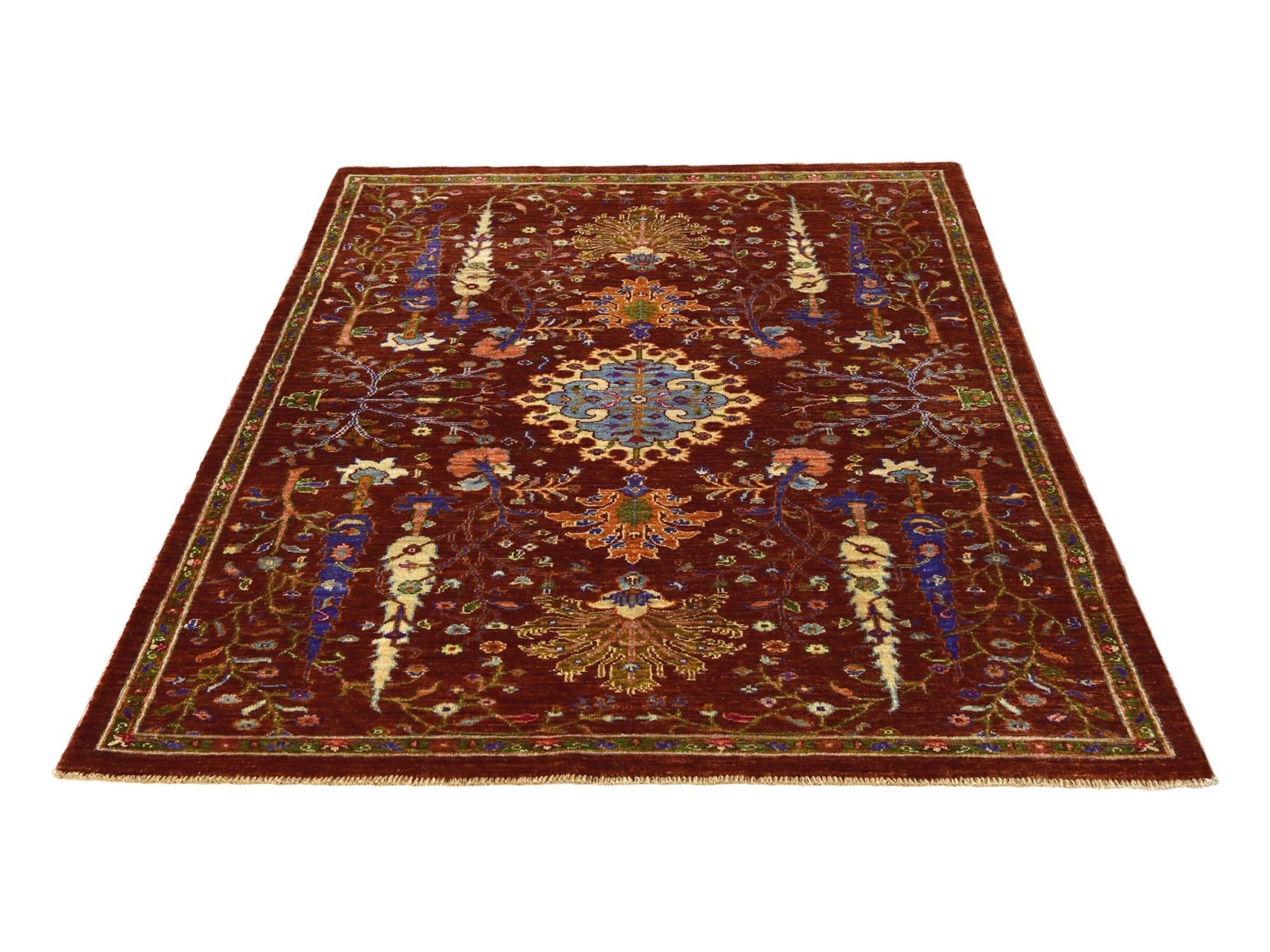 4' 1 x 6' 1 Hand Knotted Ariana Ziegler Rug