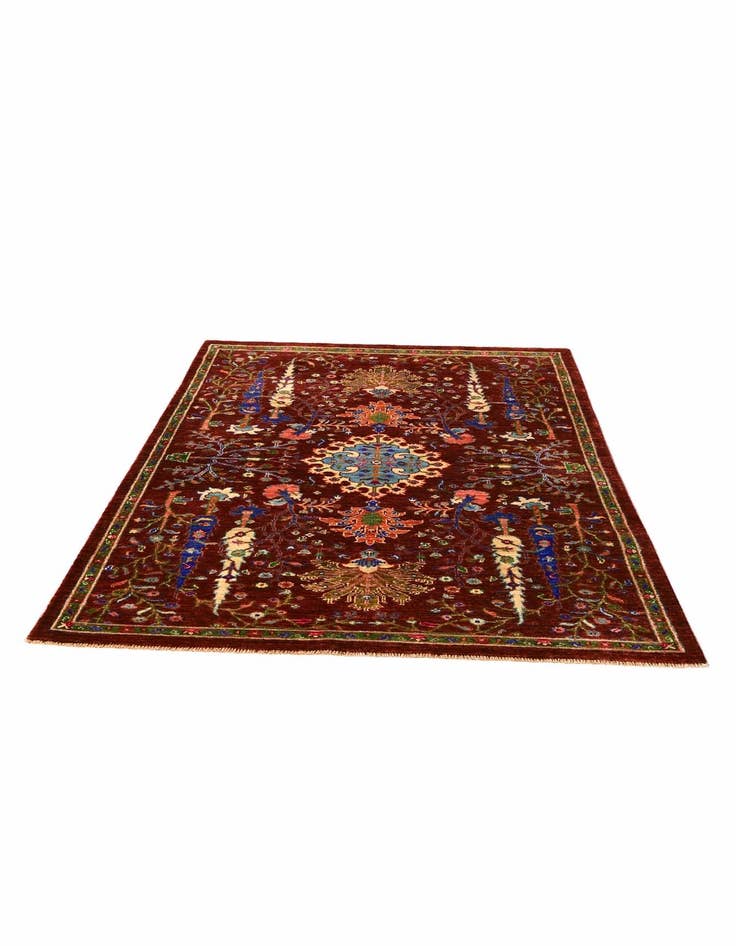 Detail image of 4' 1 x 6' 1 Hand Knotted Ariana Ziegler Rug