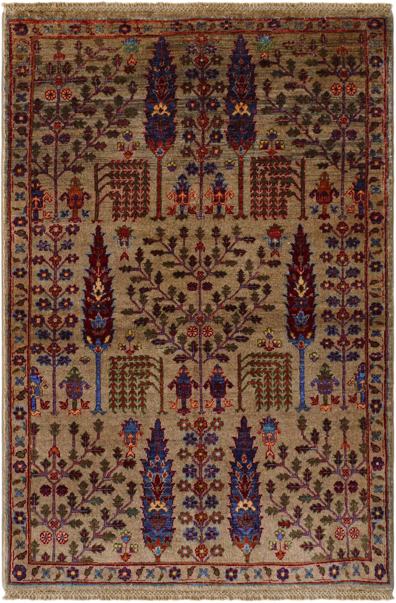 3' 5 x 5' 1 Hand Knotted Ariana Ziegler Rug