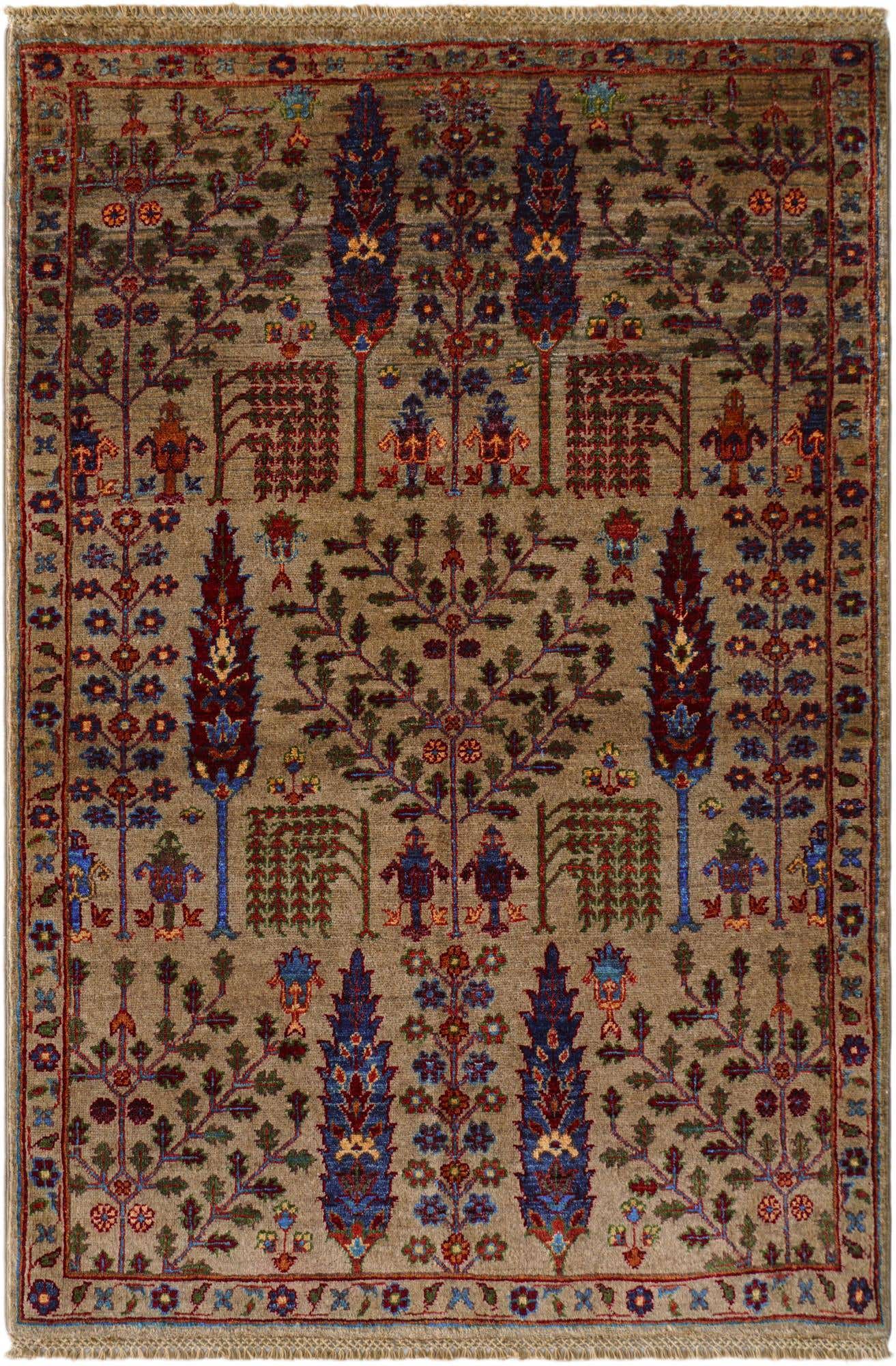 3' 5 x 5' 1 Hand Knotted Ariana Ziegler Rug