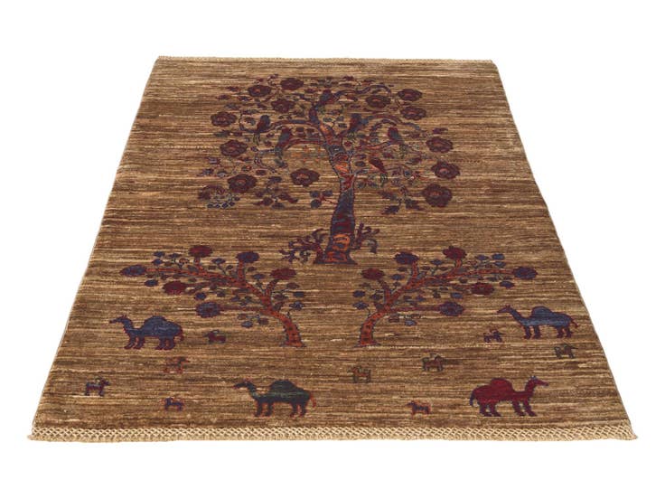 Detail image of 3' 6 x 5' Hand Knotted Ariana Ziegler Rug