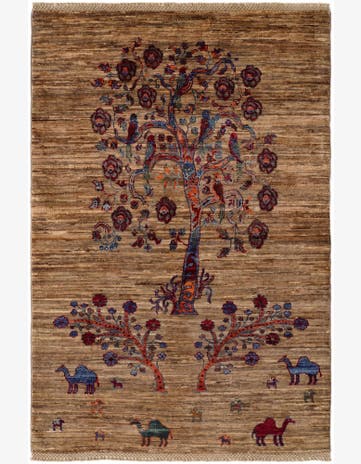 3' 6 x 5' Hand Knotted Ariana Ziegler Rug