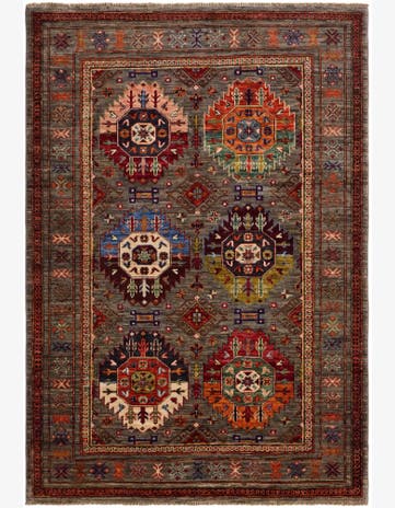 4' 2 x 6' 2 Hand Knotted Ariana Ziegler Rug