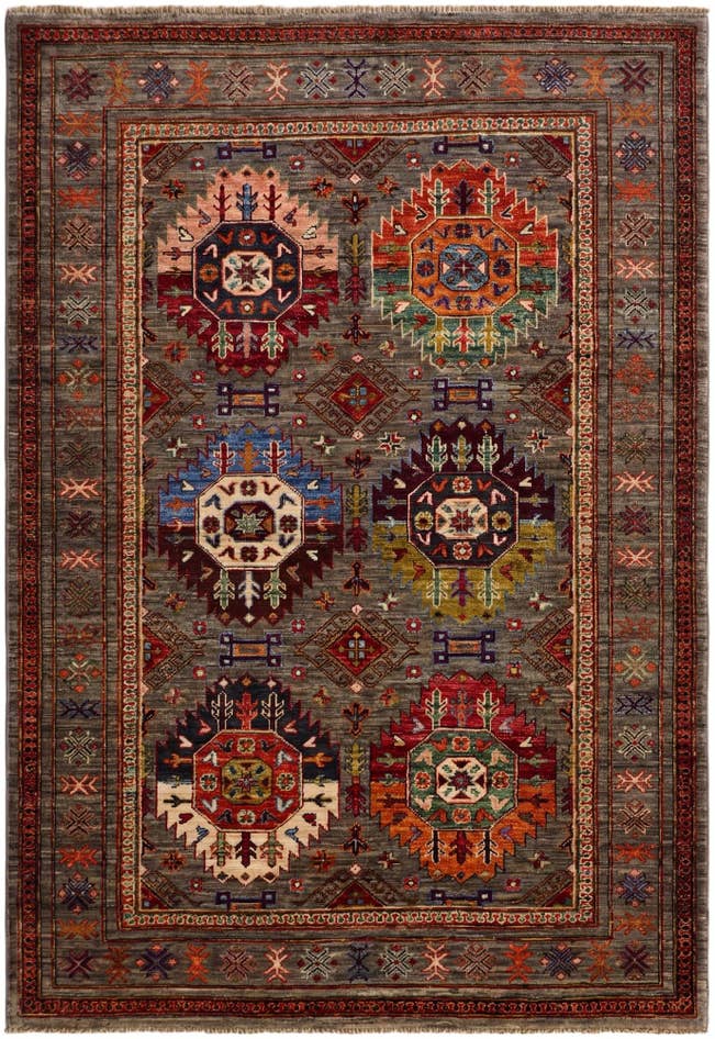 Detail image of 4' 2 x 6' 2 Hand Knotted Ariana Ziegler Rug