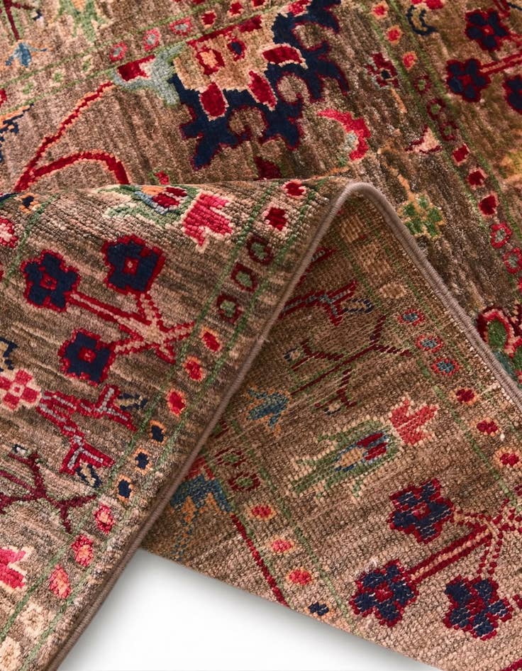 Detail image of 3' 3 x 4' 11 Hand Knotted Ariana Ziegler Rug