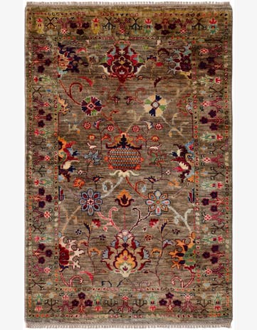 3' 3 x 4' 11 Hand Knotted Ariana Ziegler Rug