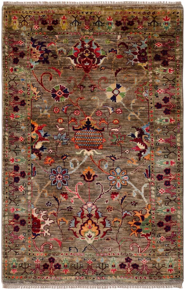 Detail image of 3' 3 x 4' 11 Hand Knotted Ariana Ziegler Rug