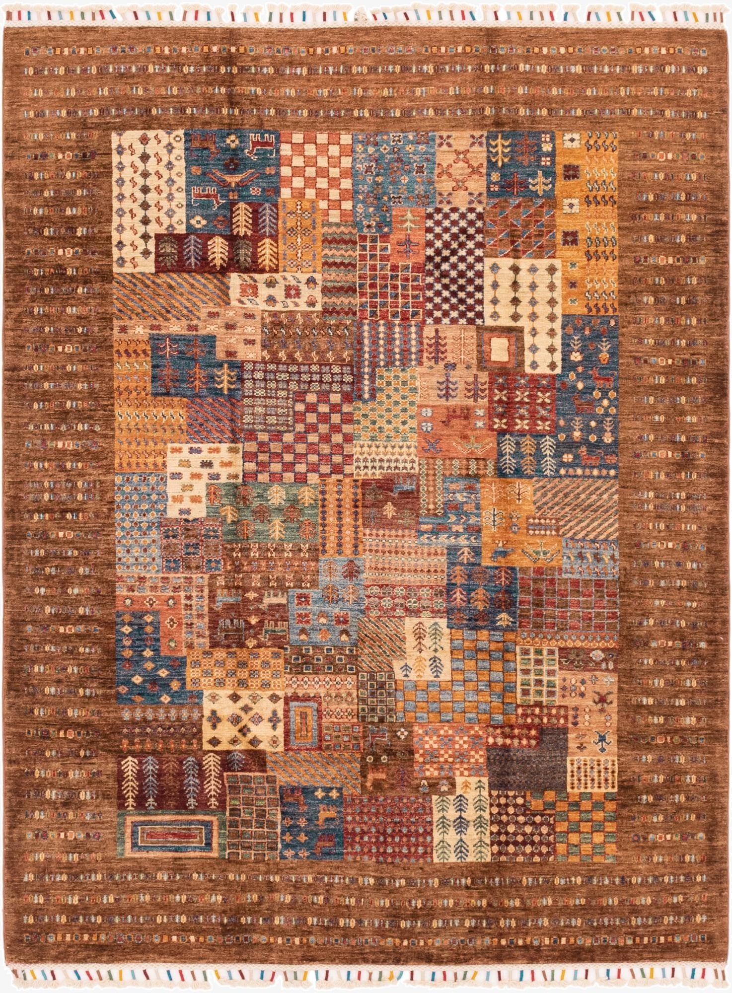 5' 1 x 6' 8  Hand Knotted Ariana Ziegler Rug