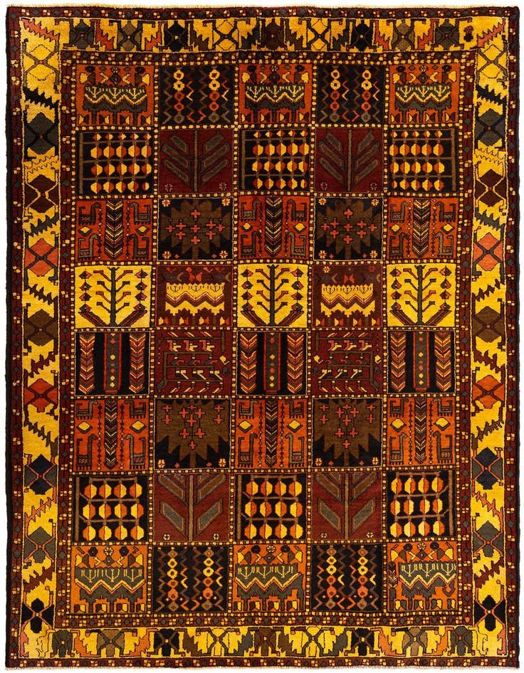 Detail image of 6' 9 x 9' 6 Bachtiar Wool Rug