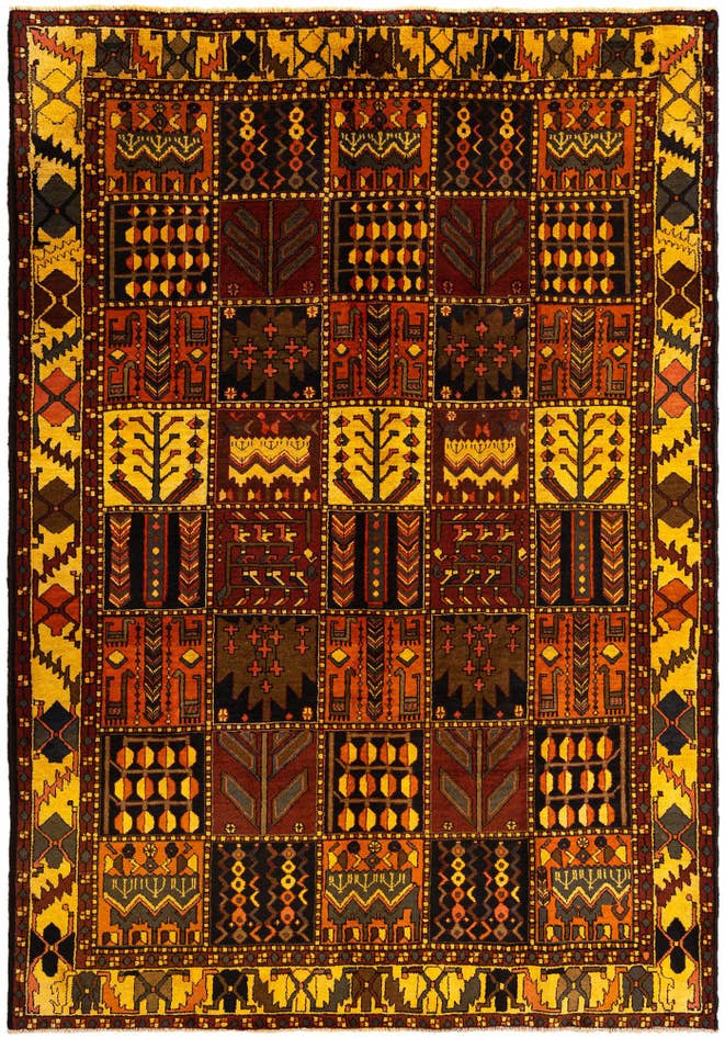 Detail image of 6' 9 x 9' 6 Bachtiar Wool Rug