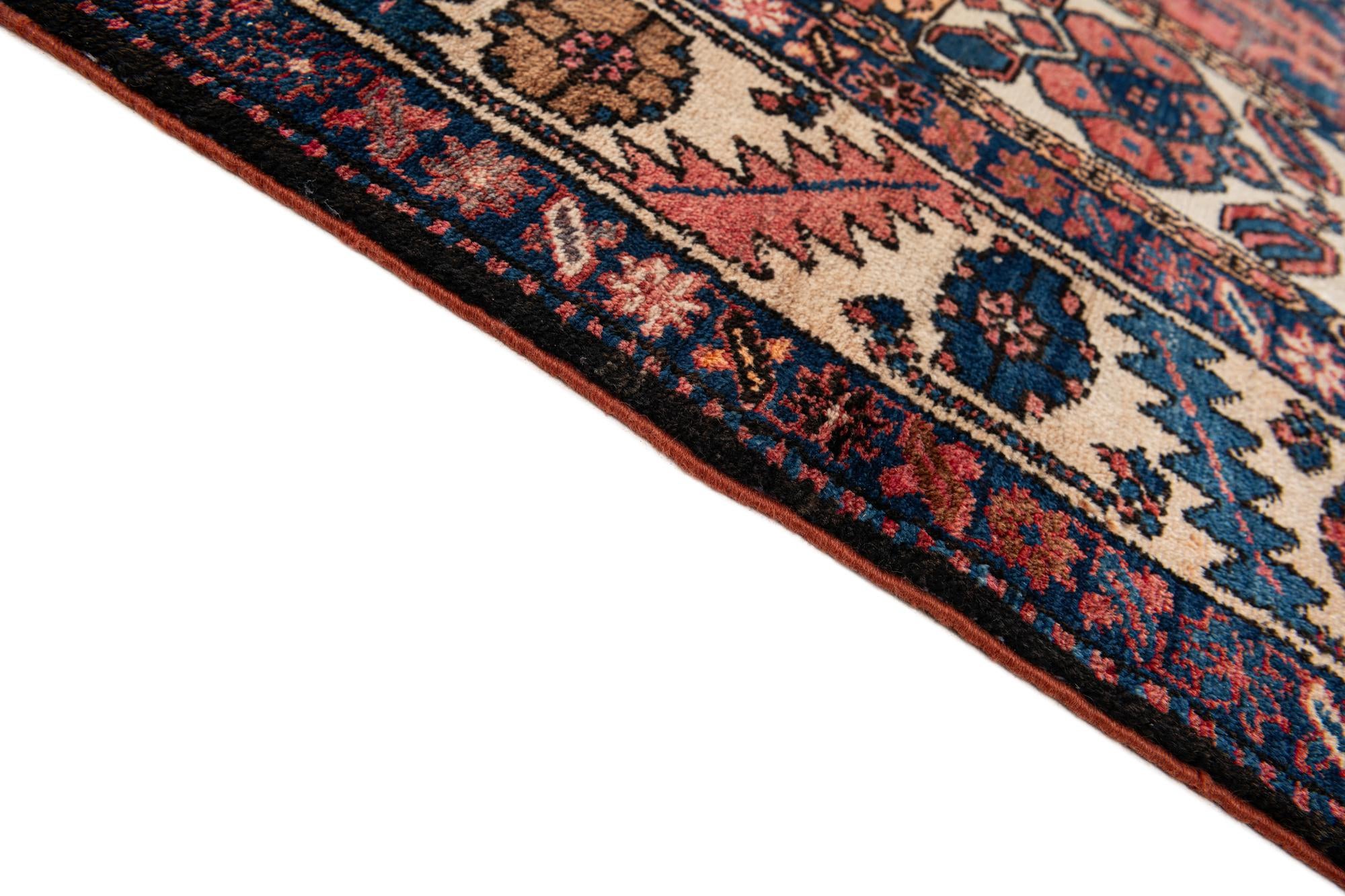 6' 10 x 10' 1 Hand Knotted Bachtiar Persian Wool Rug