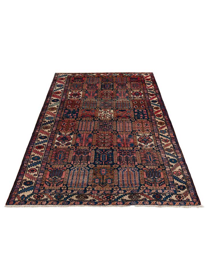 6' 10 x 10' 1 Hand Knotted Bachtiar Persian Wool Rug