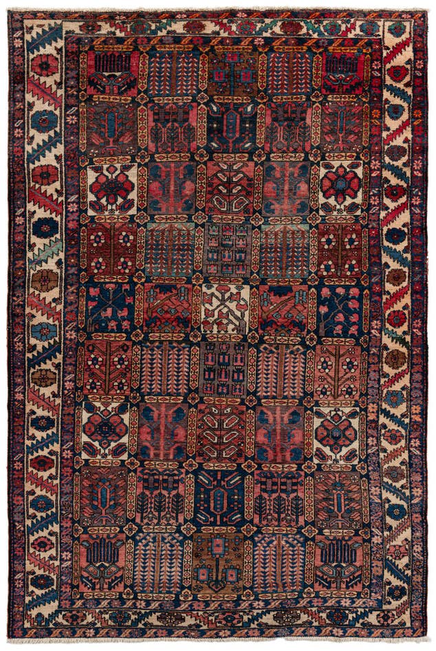 Detail image of 6' 10 x 10' 1 Hand Knotted Bachtiar Persian Wool Rug