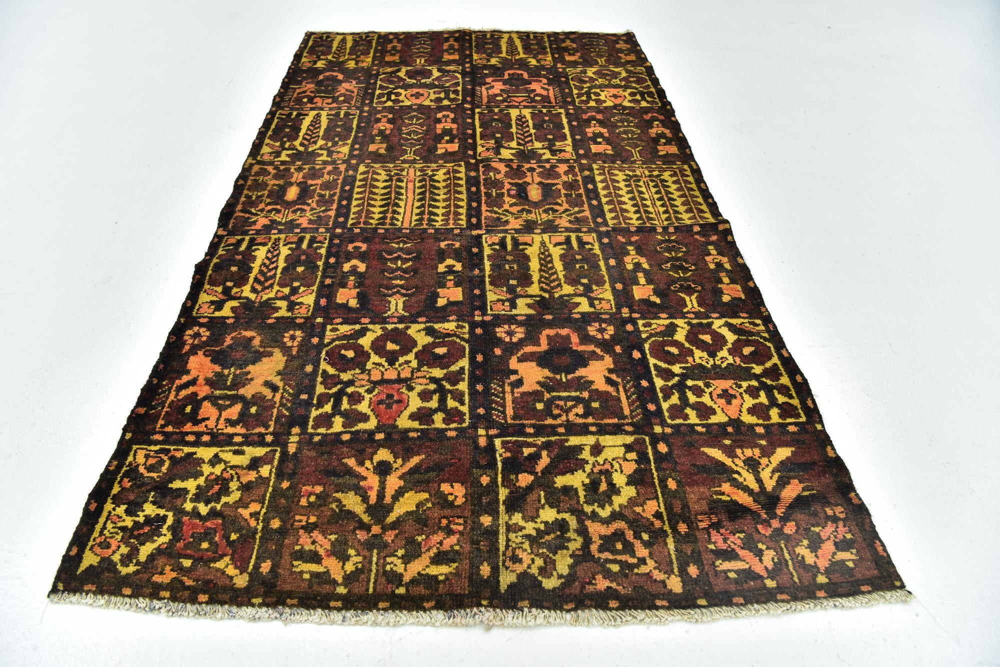 3' 8 x 6' 6 Hand Knotted Bakhtiar Persian Wool Rug