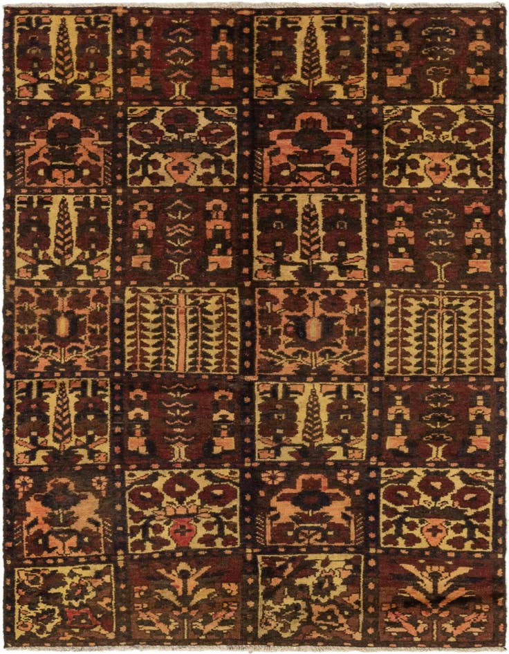 Detail image of 3' 8 x 6' 6 Hand Knotted Bakhtiar Persian Wool Rug