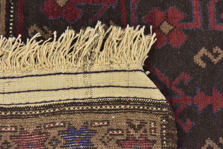 2' 6 x 4' 8 Hand Knotted Balouch Persian Wool Rug