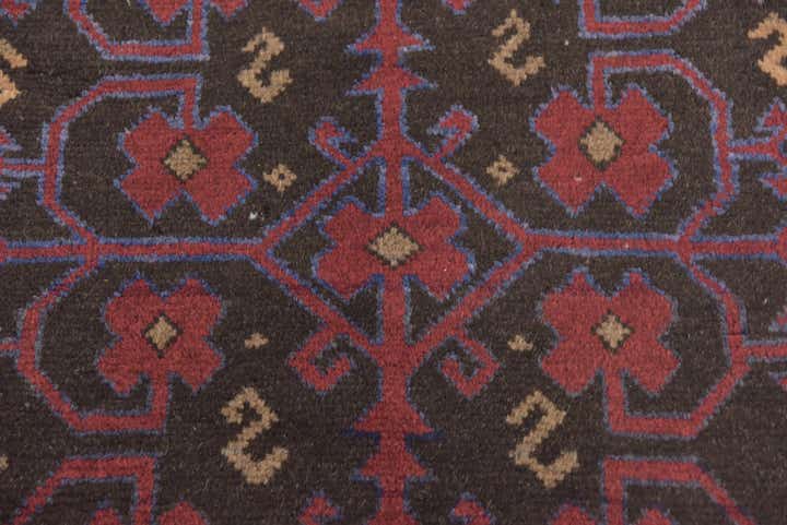 2' 6 x 4' 8 Hand Knotted Balouch Persian Wool Rug