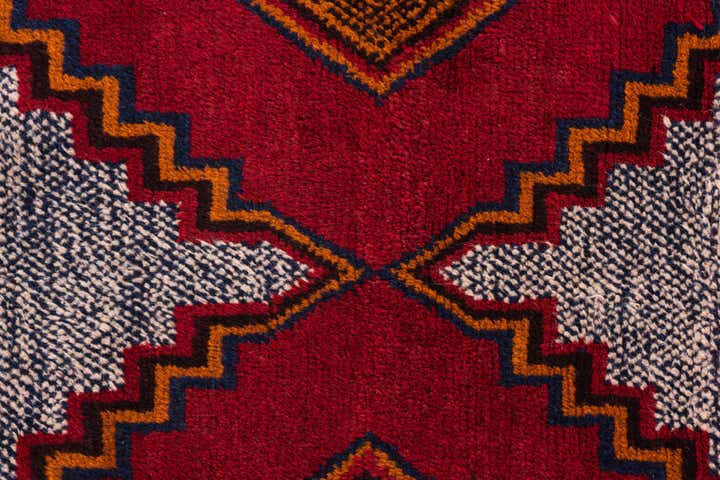 3' x 4' 10 Hand Knotted Balouch Persian Wool Rug