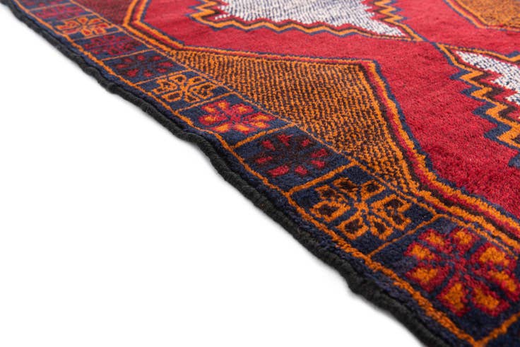 Detail image of 3' x 4' 10 Hand Knotted Balouch Persian Wool Rug