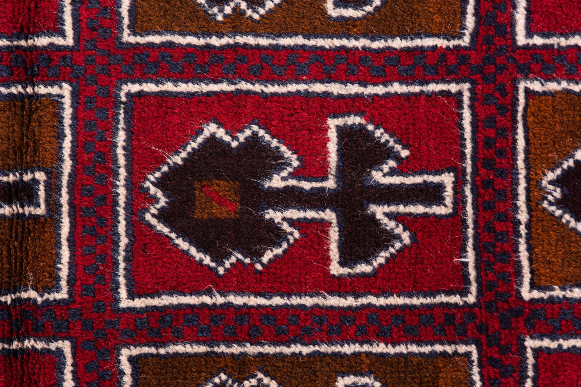 2' 10 x 4' 6 Hand Knotted Balouch Persian Wool Rug