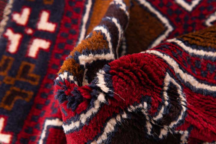 2' 10 x 4' 6 Hand Knotted Balouch Persian Wool Rug