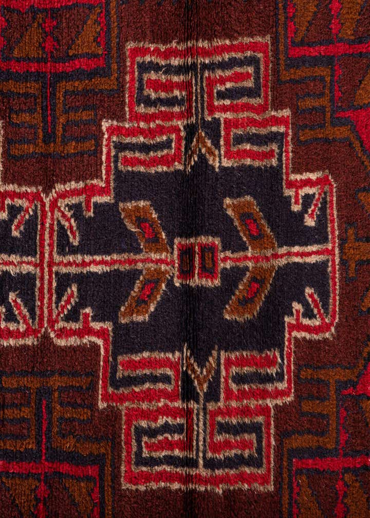 2' 9 x 4' 10 Hand Knotted Balouch Persian Wool Rug