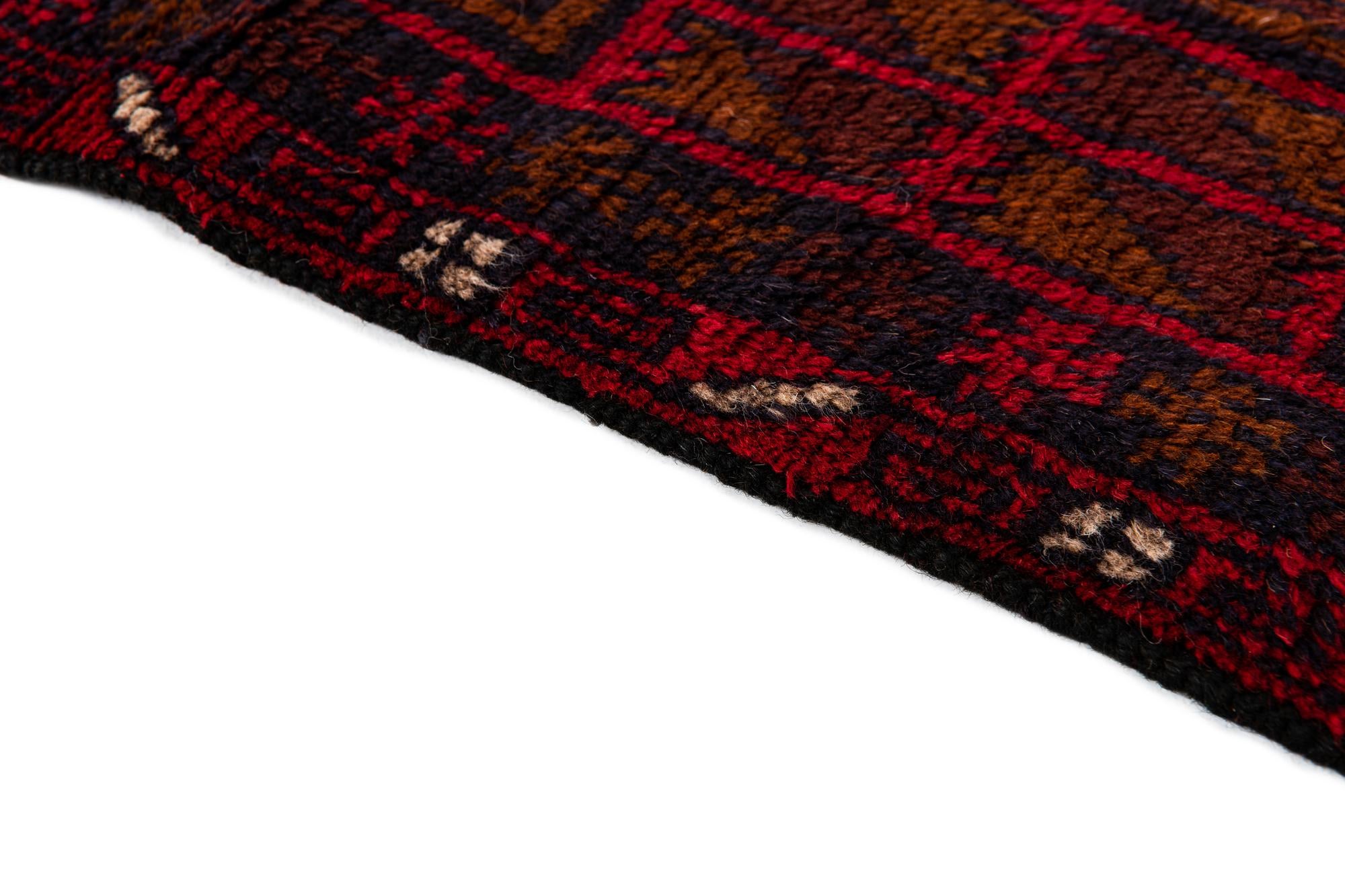 2' 9 x 4' 10 Hand Knotted Balouch Persian Wool Rug