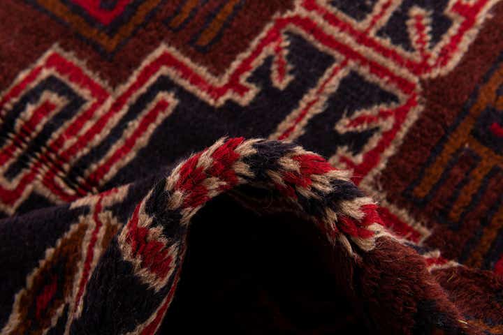 2' 9 x 4' 10 Hand Knotted Balouch Persian Wool Rug