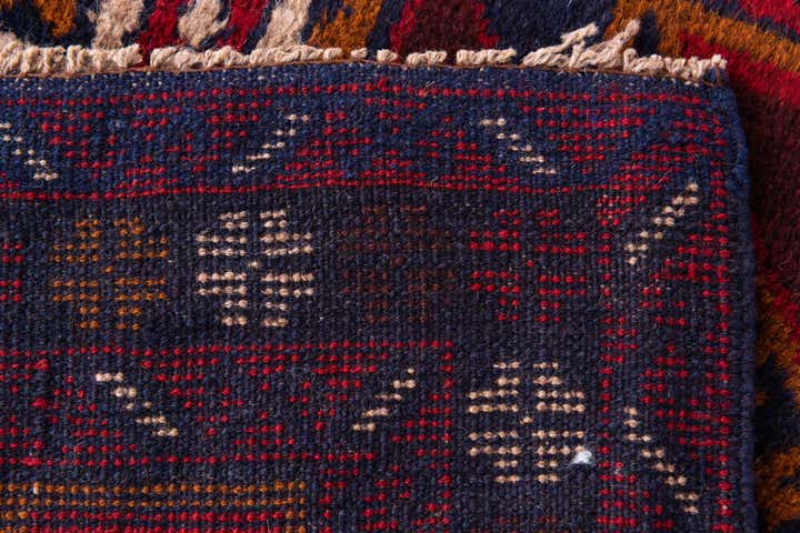 3' x 4' 8 Hand Knotted Balouch Persian Wool Rug