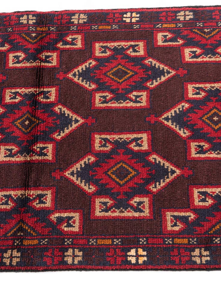 Detail image of 2' 9 x 4' 7  Hand Knotted Balouch Persian Wool Rug