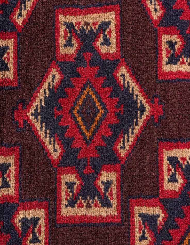 Detail image of 2' 9 x 4' 7  Hand Knotted Balouch Persian Wool Rug