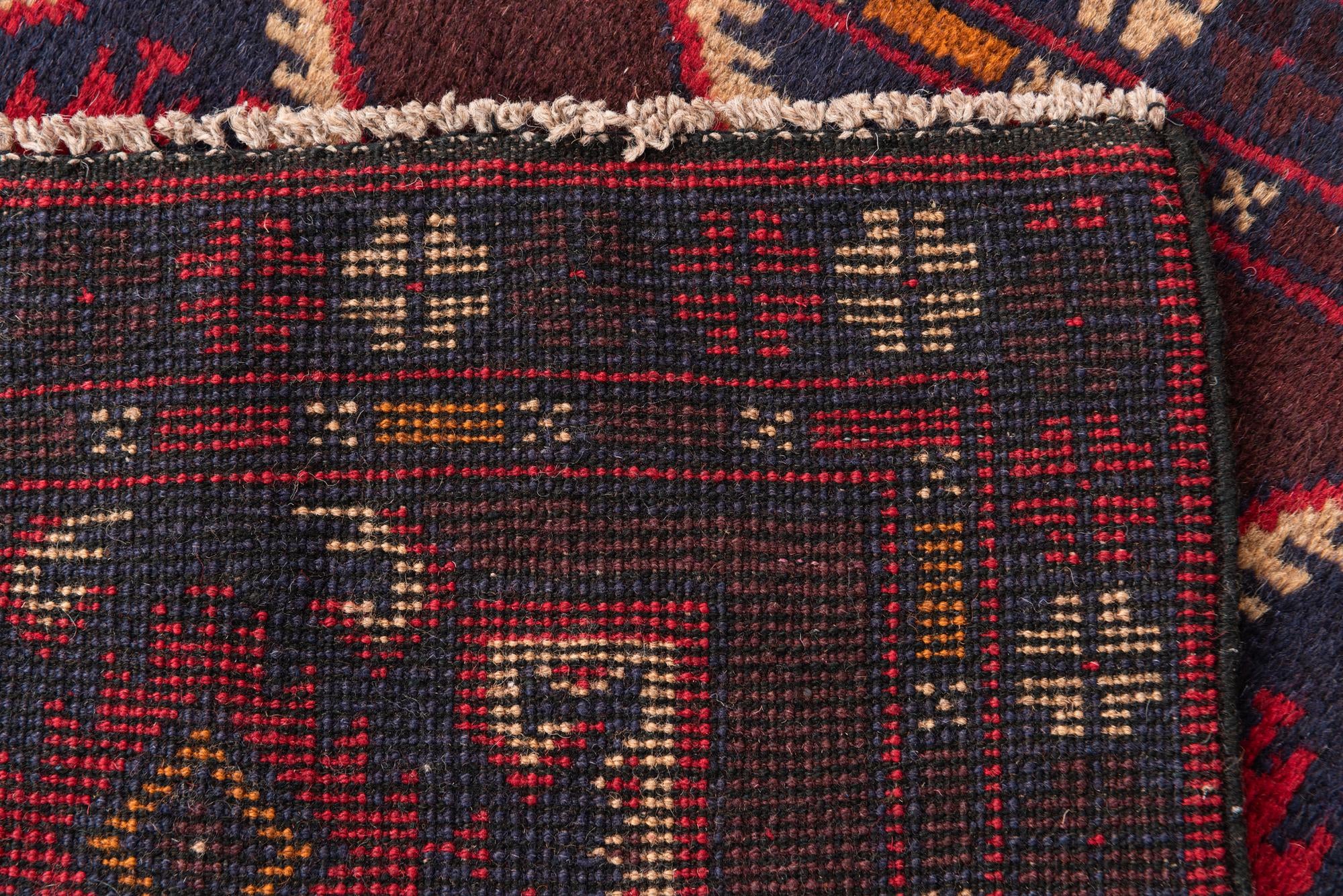 2' 9 x 4' 7 Hand Knotted Balouch Persian Wool Rug