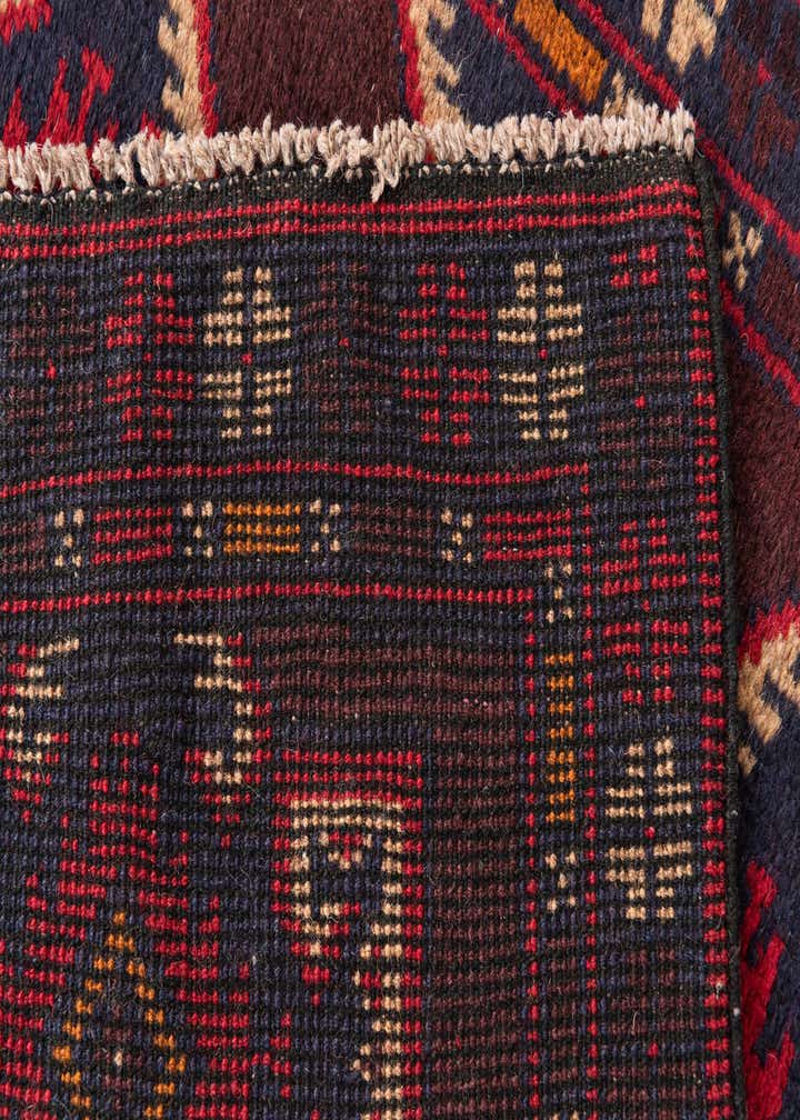 2' 9 x 4' 7 Hand Knotted Balouch Persian Wool Rug