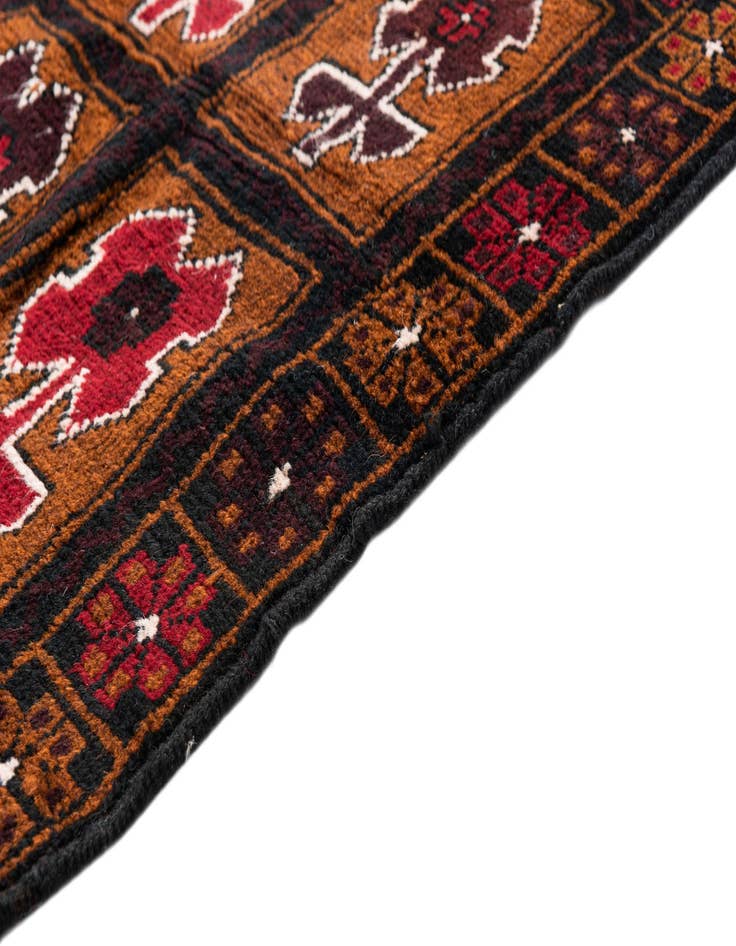 Detail image of 3' x 4' 6  Hand Knotted Balouch Persian Wool Rug