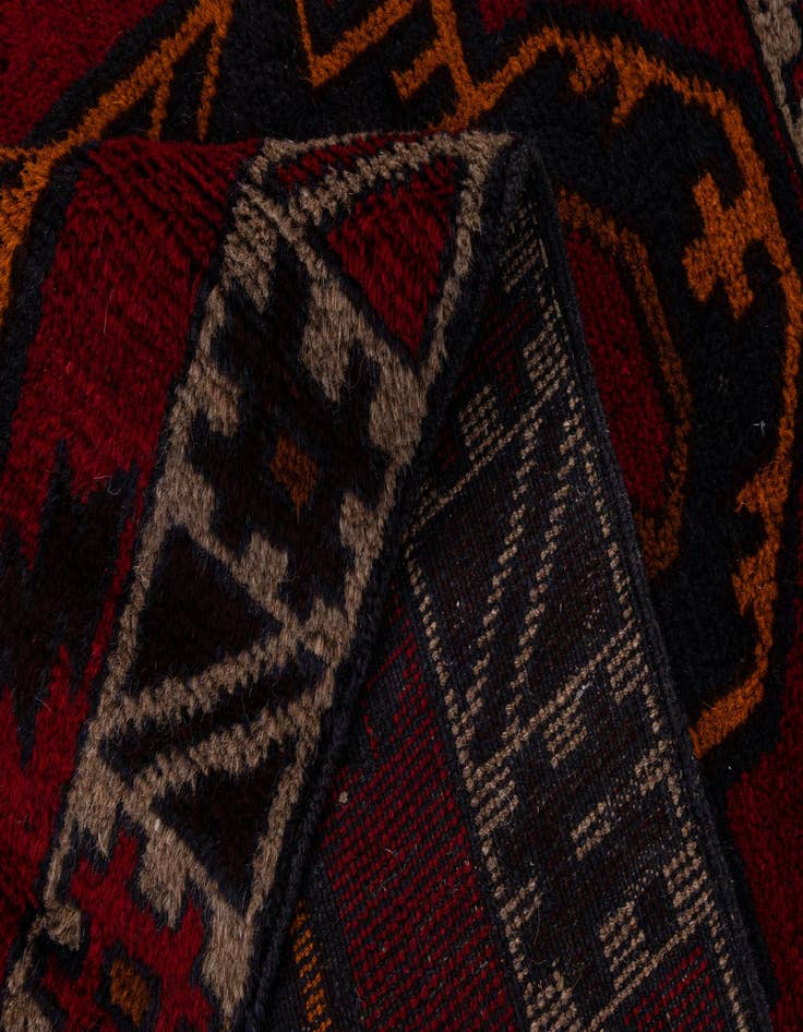 Detail image of 3' x 4' 5  Hand Knotted Balouch Persian Wool Rug