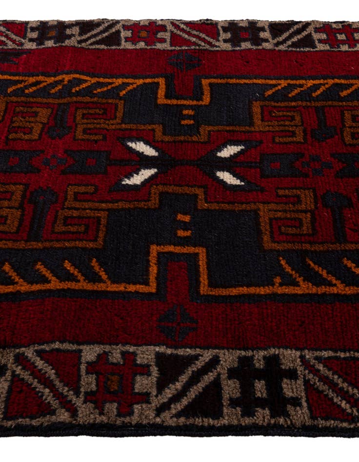 Detail image of 3' x 4' 5  Hand Knotted Balouch Persian Wool Rug