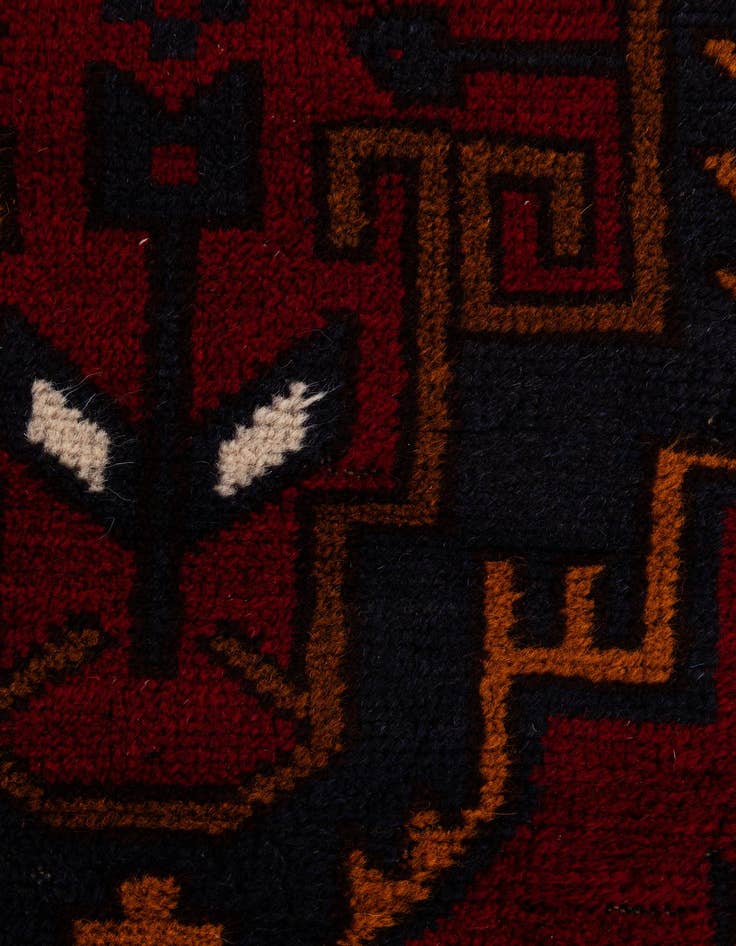 Detail image of 3' x 4' 5  Hand Knotted Balouch Persian Wool Rug