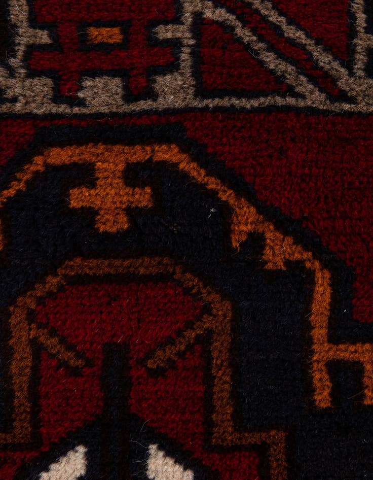 Detail image of 3' x 4' 5  Hand Knotted Balouch Persian Wool Rug