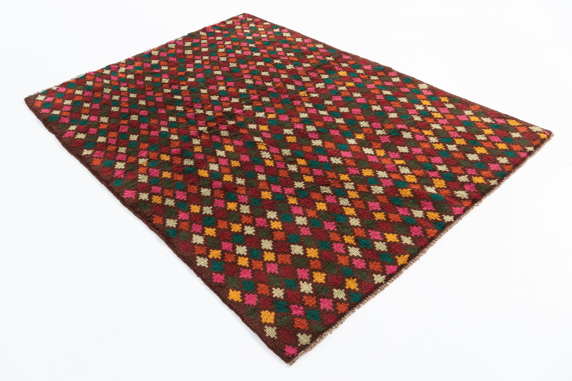 4' 10 x 6' 8 Hand Knotted Balouch Wool Rug