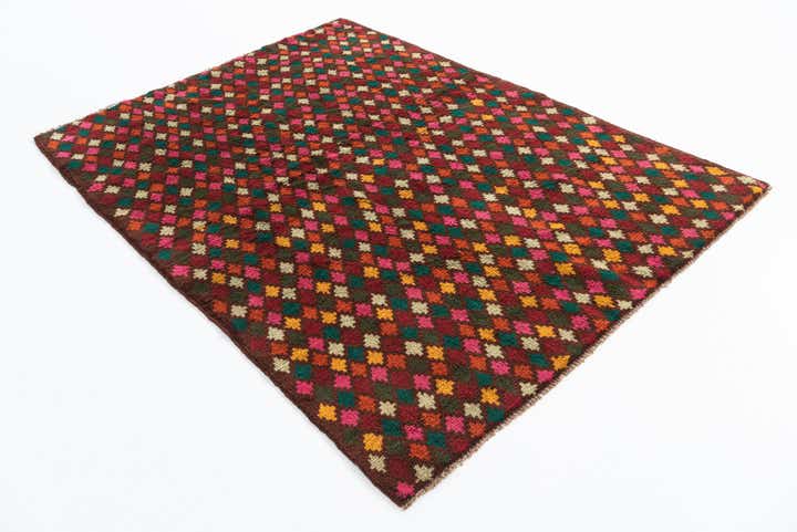 4' 10 x 6' 8 Hand Knotted Balouch Wool Rug