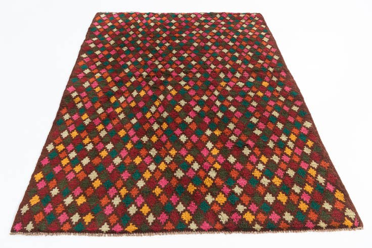 Detail image of 4' 10 x 6' 8 Hand Knotted Balouch Wool Rug