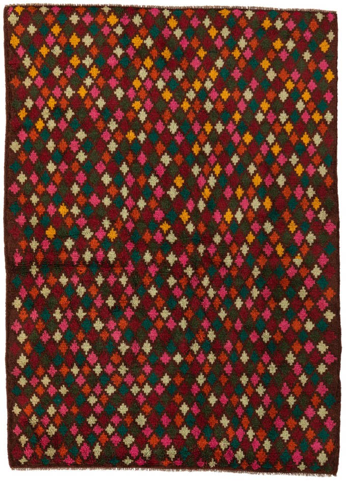 Detail image of 4' 10 x 6' 8 Hand Knotted Balouch Wool Rug