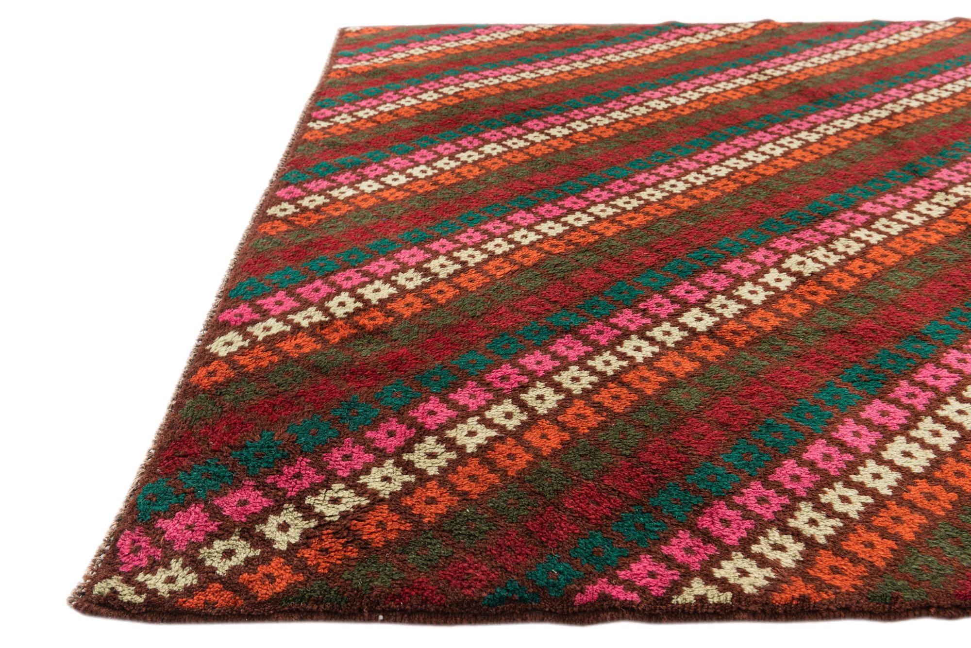 4' 10 x 6' 6 Hand Knotted Balouch Wool Rug