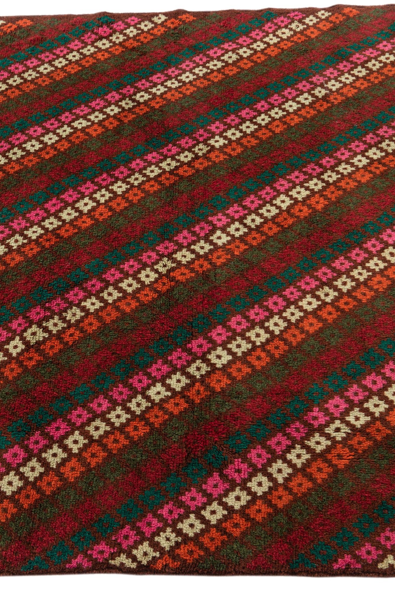 4' 10 x 6' 6 Hand Knotted Balouch Wool Rug