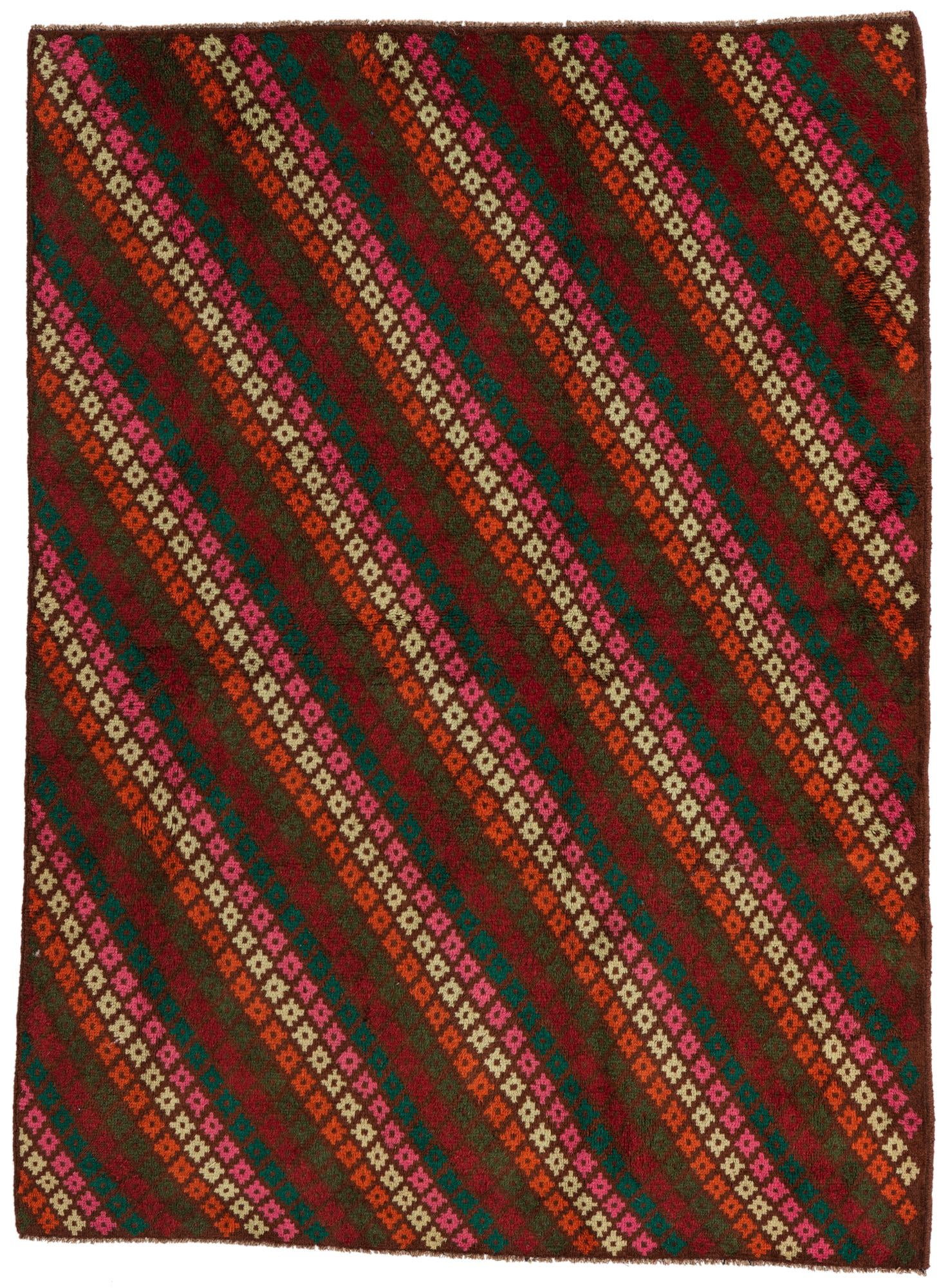 4' 10 x 6' 6 Hand Knotted Balouch Wool Rug
